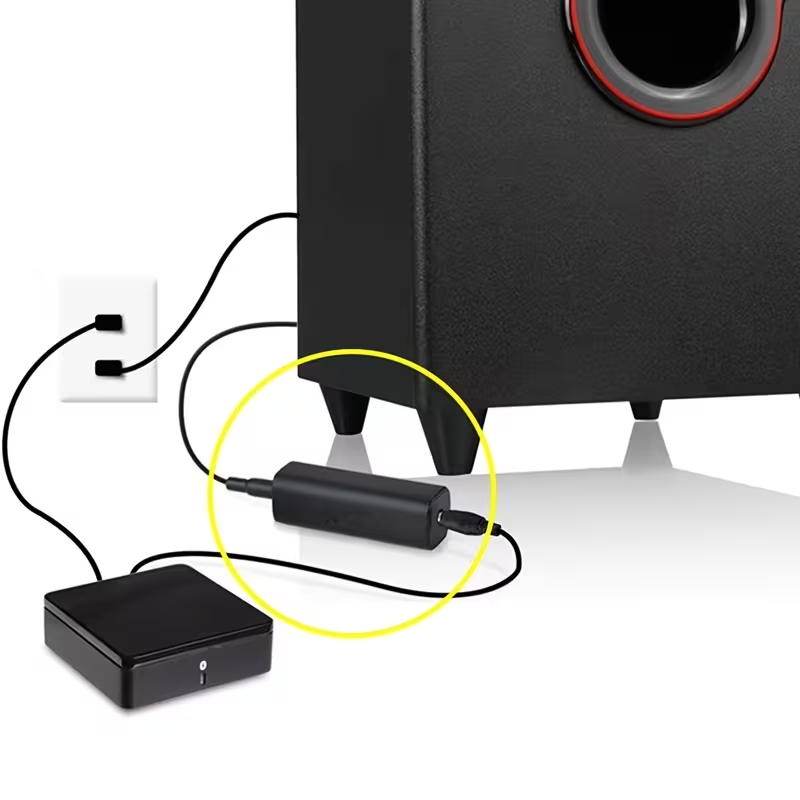 Ground Loop Noise Isolator, Noise Filter, Eliminate The Buzzing Noise for Your Car Audio System/Home Stereo with Jack 3.5mm Audio Cable (1 Pack)